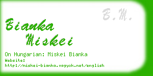 bianka miskei business card